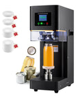 Commercial Grade Vacuum Cup Sealer With LCD Counter And Adjustable Heat Dial, quickly handles 25 cans per minute and seals drinks.