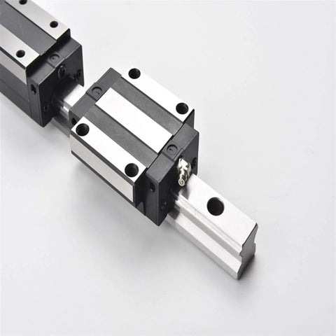 Slick Linear Motion Guide Rail With Ball Bearing Block Sizes 15 20 25 30 35 45 55mm High Precision And Stable Performance Locking Slider For Tight Connections Low Friction Easy Mounting For CNC Robotics And DIY Projects, aluminum rail