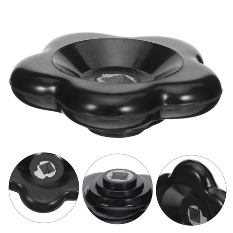 2-Pack Black Bakelite Valve Handwheel Handle 60mm With 7x7mm Square Hole For Outdoor Water Spigot Replacement