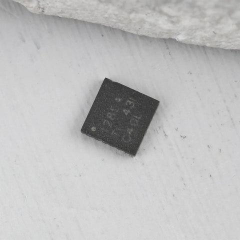 Close-up of Two Pack 20 Pin Power IC Chips TPS51285ARUKR TPS51285A for electronic projects and devices on a white surface.