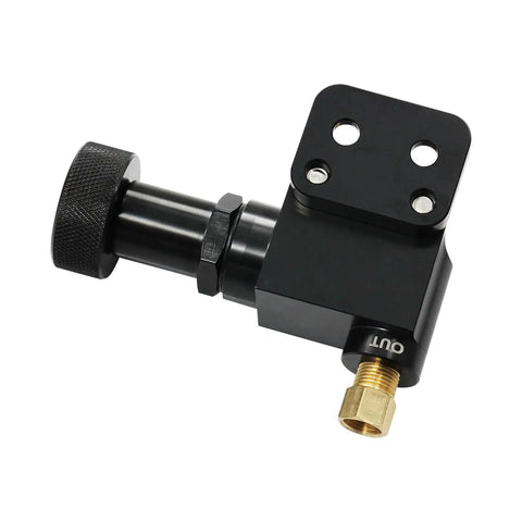 Universal Adjustable Billet Aluminum Knob Proportioning Valve Kit With Bracket For Under Floor Master Cylinders Fine Tune Brake Line Pressure