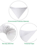 200 Pack 150 Micron Paint Strainers Cone Funnel With Fine Nylon Mesh Tip Keeps Paint Clean And Clog Free For Spray Guns Automotive Arts Crafts And Hobby Painting showing environmental protection materials, not easy deformed, and thickened paper.