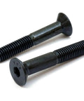 Six-32 By One-And-One-Half Inch Flat Head Socket Cap Screws, Alloy Steel With Black Oxide, Partial Thread, Hex Drive, ASTM F835