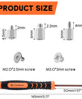 All In One M2 NVMe SSD Screws Kit With Nuts Of Different Heights Flat Head Screws And Magnetic Driver Includes Brackets