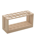 Budget Friendly Oak Test Tube Rack Holds Up To 12 Tubes Up To 15mm, 6 Inches Wide And 2.7 Inches Tall, Simple Sturdy Unfinished Wood
