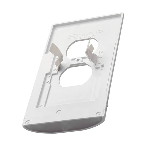 Motion Detecting LED Night Light Built Into Wall Plate For Duplex Outlets With No Sweat Install Auto On Off Sensor And Bright Dim Off