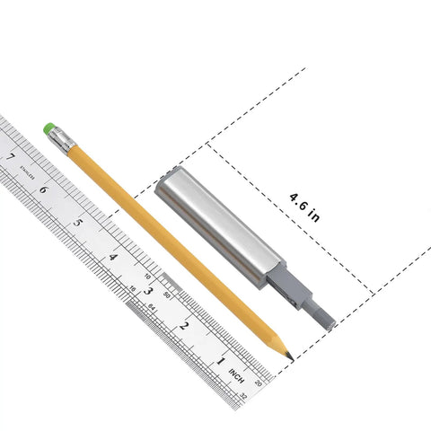 Slick Six Pack Push To Open Cabinet Latches With Integrated Magnetic Springs For Clean Line Kitchen Drawers No Knobs Or Handles Needed Hassle Free Pop Out Action You Gonna Love Installing These Today next to a ruler and pencil for size comparison.