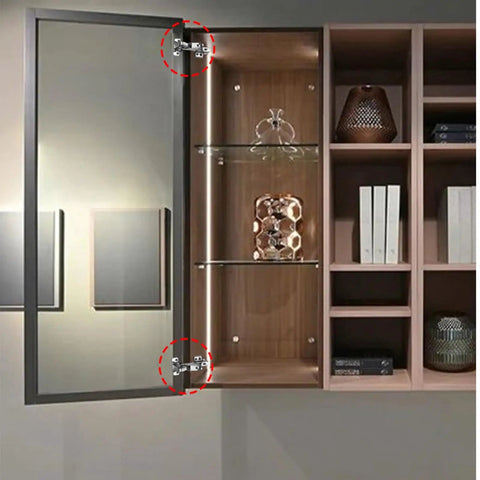 Open cabinet with Two Piece 165 Degree Hidden Hinge For Face Frame Cabinets, Clip On Plate No Sweat Install, wide access