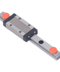 Miniature Linear Guide Rail With Bearing Steel Carriage Block 100mm Motion Guide for CNC Tools and 3D Printers, top view
