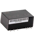 Compact 3W AC-DC Switching Power Supply Module With 5V At 0.6A Output Using Wide 85-305VAC Input For Rock-Solid Performance In Industrial Automation, Machinery, And Handheld Electronics Featuring High Efficiency With Easy Setup, showing the module's black casing and pin connectors.