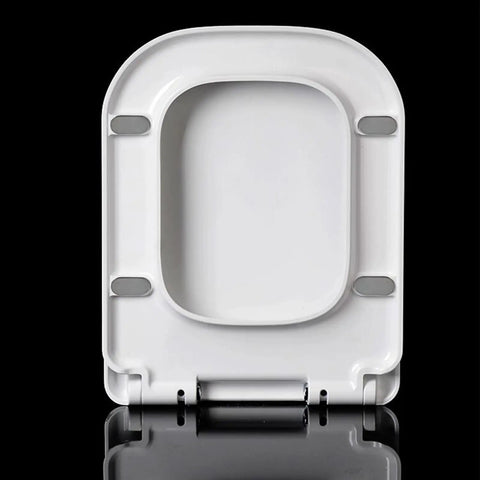 Top Shelf White Oval Toilet Seat With No Drama Soft Close Hinges Quick Top Fix Setup Crafted From Heavy Duty Polypropylene.
