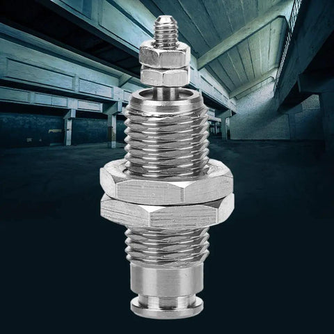 Six Millimeter Bore Fifteen Millimeter Stroke Single Acting Pneumatic Cylinder For Industrial Automation A Compact Air Actuator Low Pressure 0.7 MPa Pneumatic Cylinder Setup Is A Breeze And Easy Install, stainless steel close-up