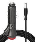 Ready To Roll 12 Volt Car Charger Adapter With Extra Long Power Cord Cable For Snailax Comfier Back Massage Cushion close-up.
