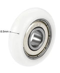 Ball Bearing Guide Pulley Roller Round Wheel 8x30x8.5mm Dual Shielded GCr15 Chrome Steel Bearings 4 Pack Heavy Duty Low Noise
