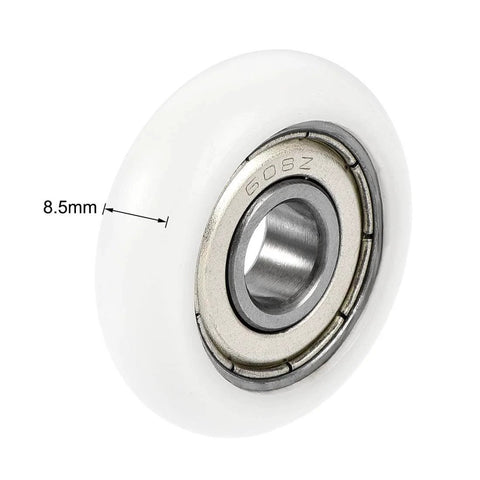 Ball Bearing Guide Pulley Roller Round Wheel 8x30x8.5mm Dual Shielded GCr15 Chrome Steel Bearings 4 Pack Heavy Duty Low Noise