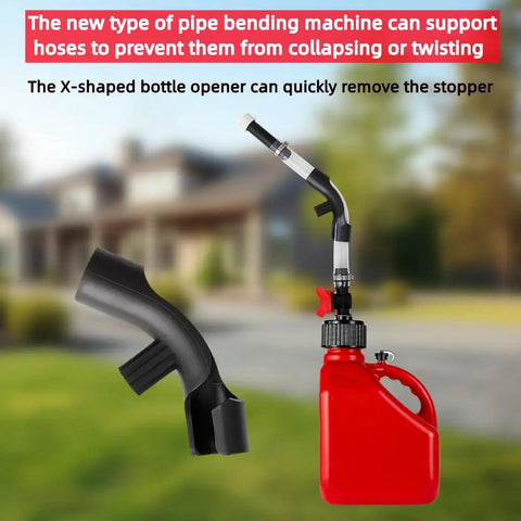 Pro Grade Fuel Filler Hose Kit With Ball Valve Tank Hose And Upgraded Hose Bender for 3 to 5.5 Gallon Racing Fuel Jugs