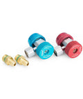 R134a Manual Coupler Set For Easy Swap From R12 Manifold Gauges To R134a High And Low Side Quick Connectors, red high side, blue low side, R12 adapters