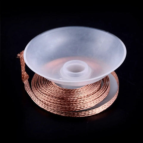 Desoldering Copper Solder Wick Braid For IC Pin Cleanup And Solder Removal, DIY Friendly Soldering Wick Tape, copper braid spool