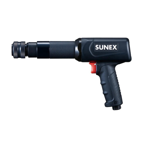 Long Barrel Air Hammer For Heavy Duty Demolition And Workshop Use, 2300 Blows Per Minute, 3.75 Inch Stroke, 0.401 Inch Universal Chuck Included