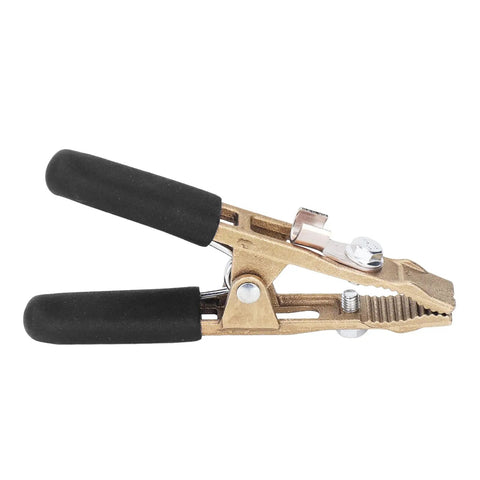 Heavy Duty Earth Wire Clamp With 40 Mm Big Jaw And 260 Amp Capacity, Premium Brass Grounding Pliers for welding applications.