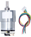 12V DC Gear Motor With Encoder Micro Geared Motor For Forward And Reverse Motion 20 RPM Low Voltage Drive with wiring shown