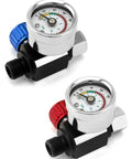 Pro Grade Air Pressure Regulator Kit With Gauge For Spray Guns And Air Tools Quarter Inch G Thread Inlet And Outlet Adjustable Valve