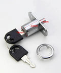 Beefy Heavy Duty Keyed Cam Cylinder Locks for Doors and Cabinets 22mm 32mm Tongue Latch Bolt with keys and lock ring