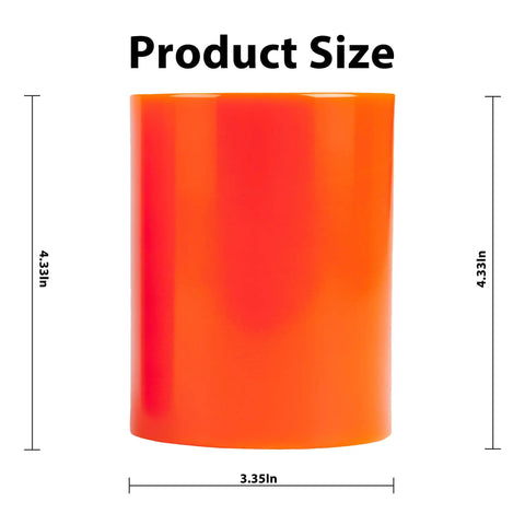 Heavy Duty Load Wheel For Toyota 8HBW23 Electric Pallet Jack Lift Truck shown in orange, measuring 4.33in height and 3.35in diameter.