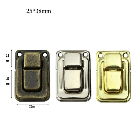 Sturdy Iron Box Hasps Set Of 10 Latches With Antique Bronze Finish And Gold Tone Built To Last For Jewelry Chests Suitcases