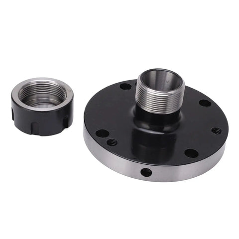 ER25 Collet Chuck 100mm Carbon Steel Tool Holder For CNC Milling Machines And Lathes 0.005 Inch Precision Accuracy Stable Tool Holding For Machinists Pro Grade Workshop Collet Set, front view
