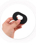 Hand holding soft silicone 2 Pack Lip Guard For Diving Soft Silicone Mouthpiece Cover, lightweight and sting resistant.
