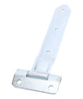 12 Inch Offset Bent Strap Hinge For RV Enclosed Cargo Trailer Doors Beefy Heavy Duty Metal Trailer Door Hardware close-up view