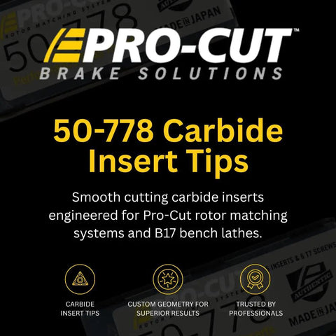 Carbide Insert Tips With Custom Radius And Chip Breaker For Rotor Matching Systems And B17 Bench Lathe packaging