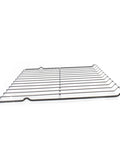 Side view of Genuine OEM Range Oven Standard Shelf Rack for Home Kitchens, heavy-duty metal, 24.6 x 16.3 inches
