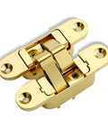 180 Degree Concealed Heavy Duty Door Hinge For Wood Doors Zinc Alloy Butt Hinge Gold Left Open Finish Hidden Mount Durable One Piece Construction