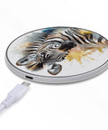Cute Zebra Watercolor Wireless Charger 10W Fast Charging Pad Slim Portable Charging Station For Phone Travel Home Office Desk Lightweight Mat For Easy Power Grab And Go Qi Compatible