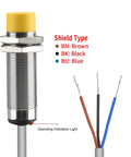 16mm Inductive Proximity Sensor Switch M18 Cylindrical Type DC 10 To 30V 200mA Three Wire NPN Normally Open Output