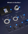 All In One 16 Channel 4K PoE Security Camera System With Face Recognition And AcuSearch AI Detection components displayed