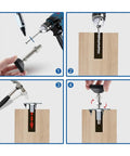 Heavy Duty Swivel Leveling Feet And Adjustable Furniture Legs For Hardwood Floors No Sweat Height Adjustments With M8 M10 M12 Threads Quick Swap Installation Solid Support For Home Or Office Gear 4 Piece Set installation steps, showing adjustment process.