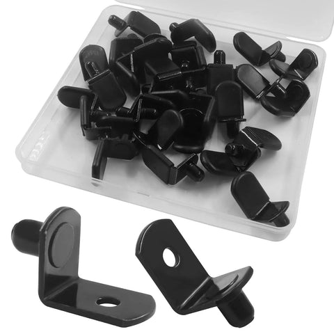 30 Pack L Shape Shelf Pins One Quarter Inch Bronze Finish Dowels For Pre Drilled Furniture Beefy Shelf Supports