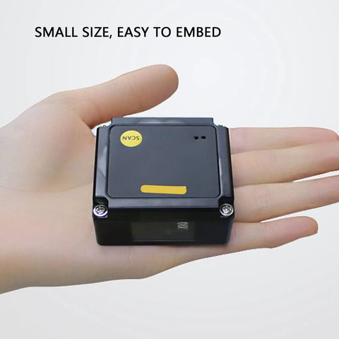 Small hands free embedded fixed mount barcode scanner for auto scan and real time data capture mount anywhere high speed scanning