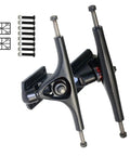 Heavy Duty Electric Skateboard Trucks With Adjustable Motor Power And Lightweight Alloy Frame, black with hardware kit