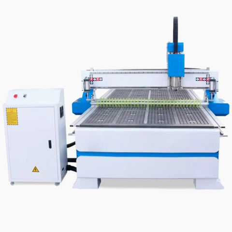 Pro Grade 4x8 CNC Wood Router With Vacuum Table And Press Roller For Cabinet Making And Furniture Fabrication Engraving Cutting Milling Machine