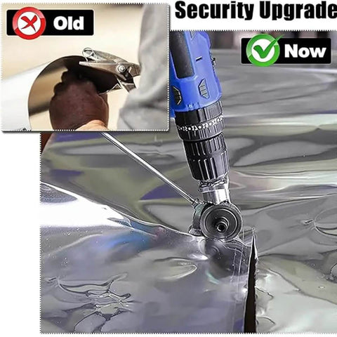 Two Pack Electric Drill Plate Cutter Attachment 2024 Upgraded Metal Sheet Nibbler cutting aluminum sheet