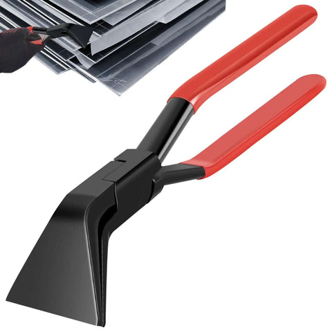 Beefy Heavy Duty Sheet Metal Bender Pliers With 45 Degree Wide Jaw 60 Millimeter Non Slip Handle Anti Rust Hand Seamers