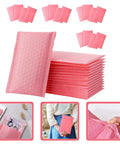 Pink Bubble Mailers Bulk Pack 60pcs Padded Envelopes 11x13 Inch With 4 Inch Sealing Flap Self Sealing Shipping Bags