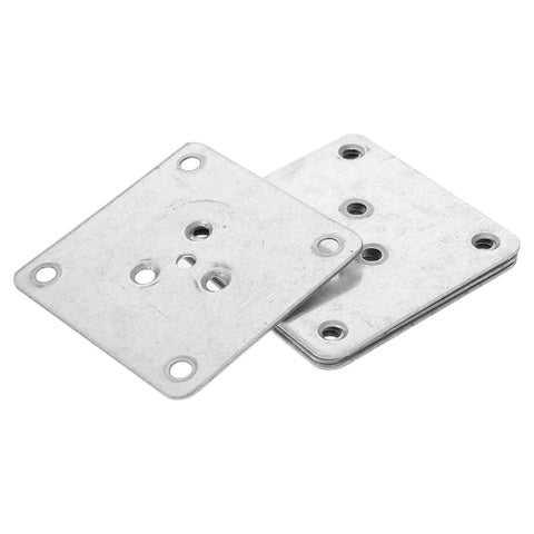Heavy Duty Furniture Leg Pads And Table Leg Connectors With 25 Piece Mounting Hardware Kit For Chairs Tables And Couches Built Tough As Nails For Serious Load Bearing And Zero Drama Setup Daily, showing silver steel mounting plates.