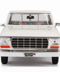 Front view of Ford F150 1979 Diecast Pickup 1 24 Scale Model Car With Opening Doors Detailed Interior Diecast Metal Construction