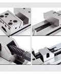 Close-up view of 6 Inch Manual Tool Maker Bench Vise For CNC Grinding Milling Machines with detailed alignment features.