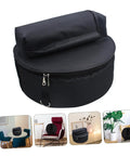 Waterproof Oxford Cloth Drum Backpack With Dead Easy Padded Straps And Adjustable Instrument Gig Bag for Built Different Road Ready Heavy Duty music gear, black, round, compact design.